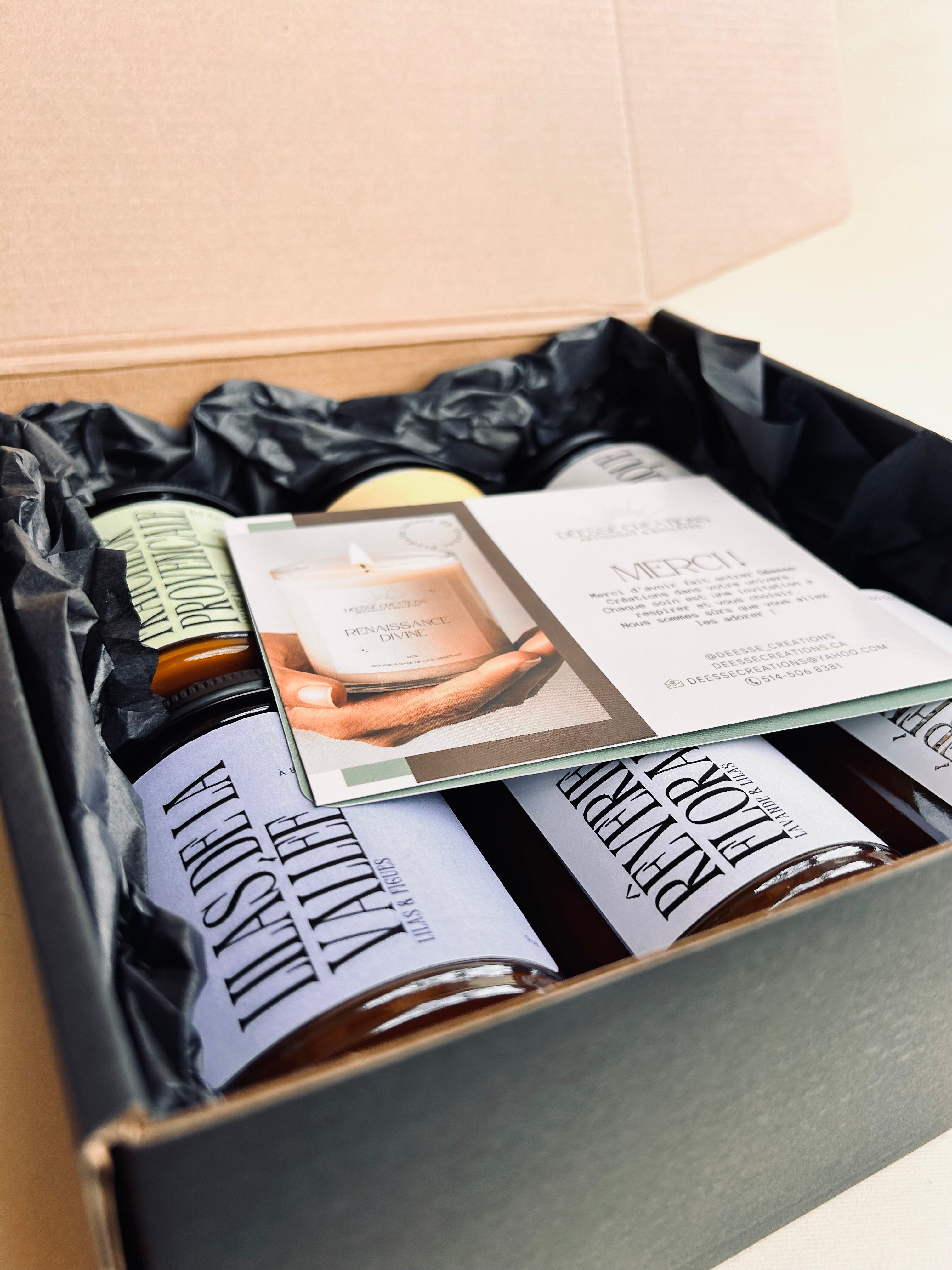 COFFRET DÉCOUVERTE : BOUGIES FLORALES