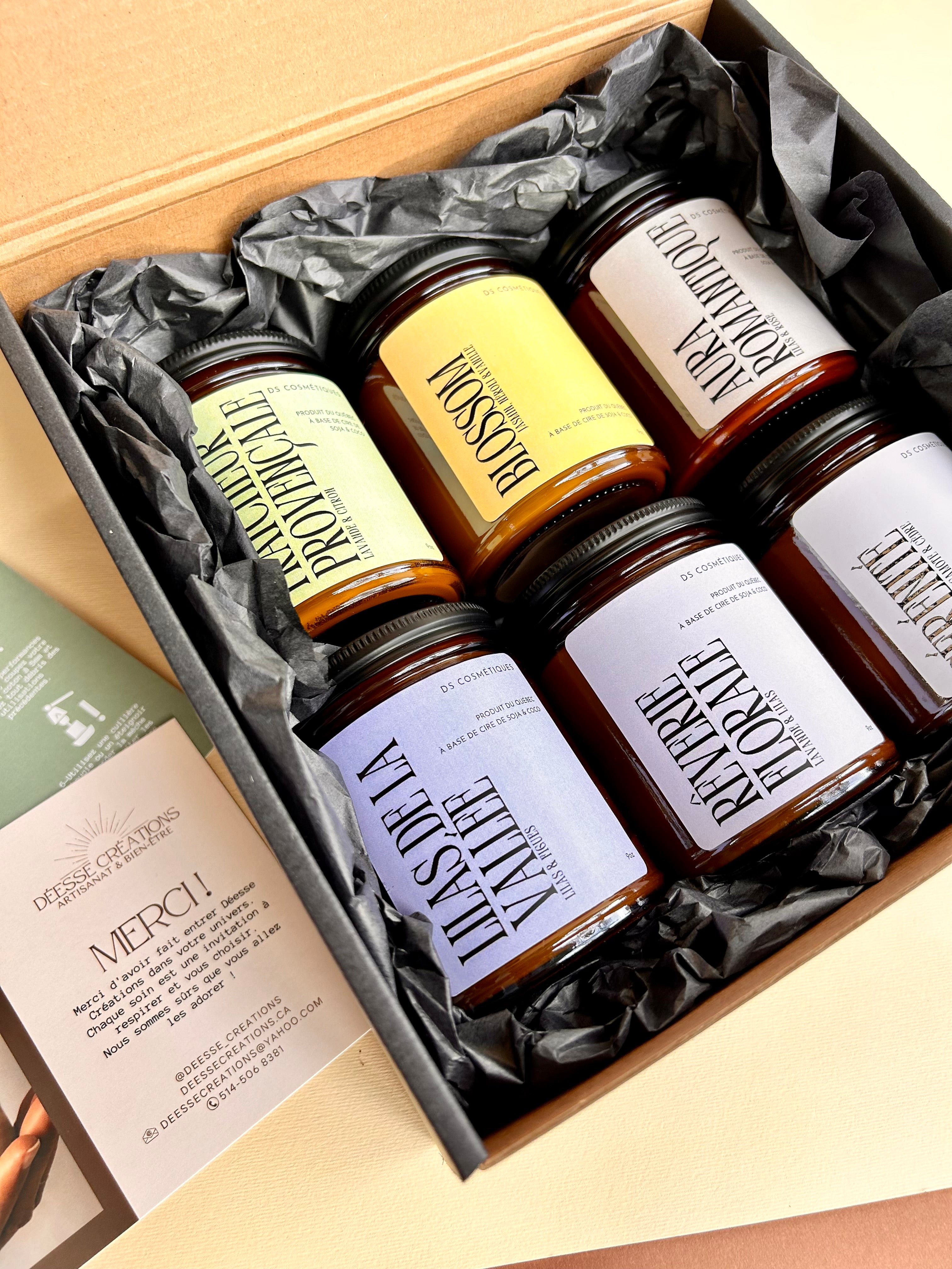 COFFRET DÉCOUVERTE : BOUGIES FLORALES