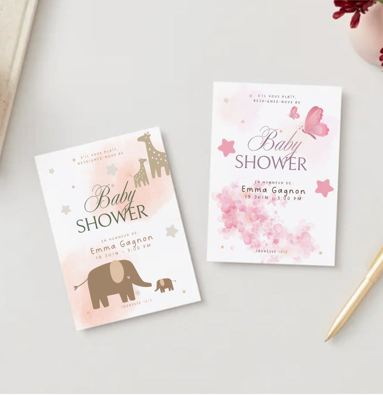 BOUGIE PERSONNALISABLE POUR BABY SHOWER