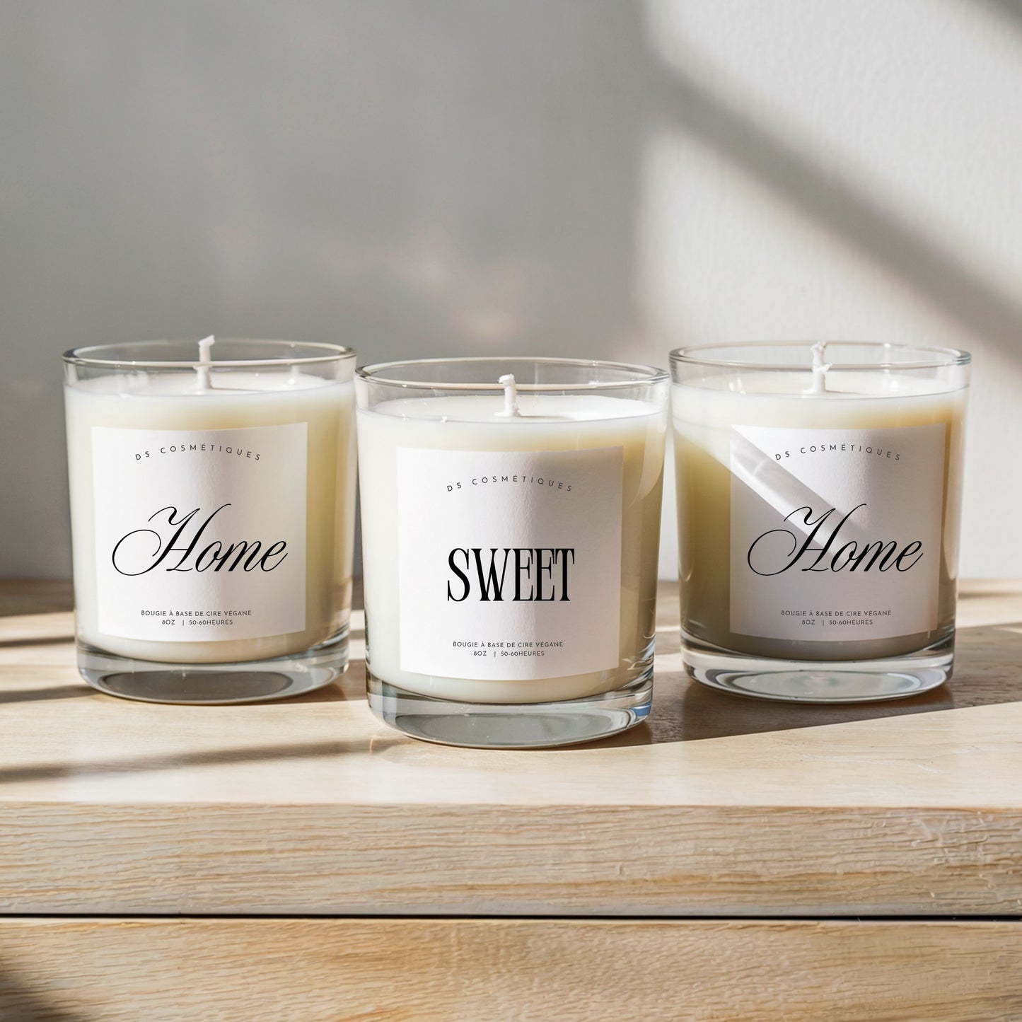 TRIO BOUGIES HOME SWEET HOME