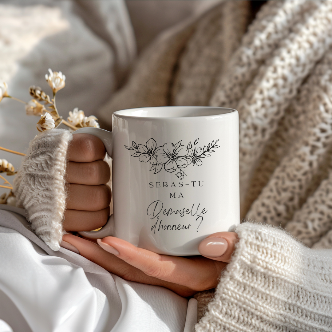 TASSE DEMANDE DEMOISELLE D'HONNEUR - DayaCosméti-K