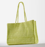 SAC FOURRE-TOUT EN PAILLE TRESSÉE - DayaCosméti-K