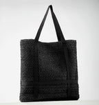 SAC FOURRE-TOUT EN PAILLE TRESSÉE - DayaCosméti-K