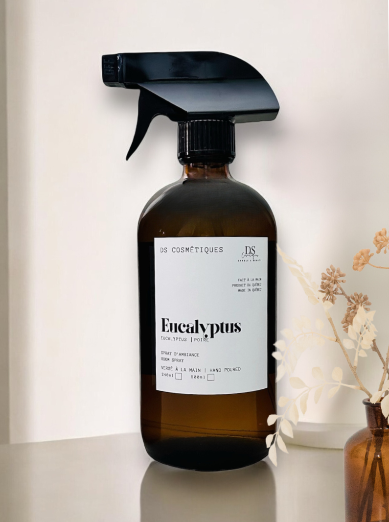 SPRAY D’AMBIANCE: EUCALYPTUS & POIRE - DayaCosméti-K