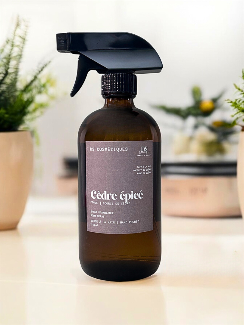 SPRAY D’AMBIANCE: CÈDRE ÉPICÉ - DayaCosméti-K