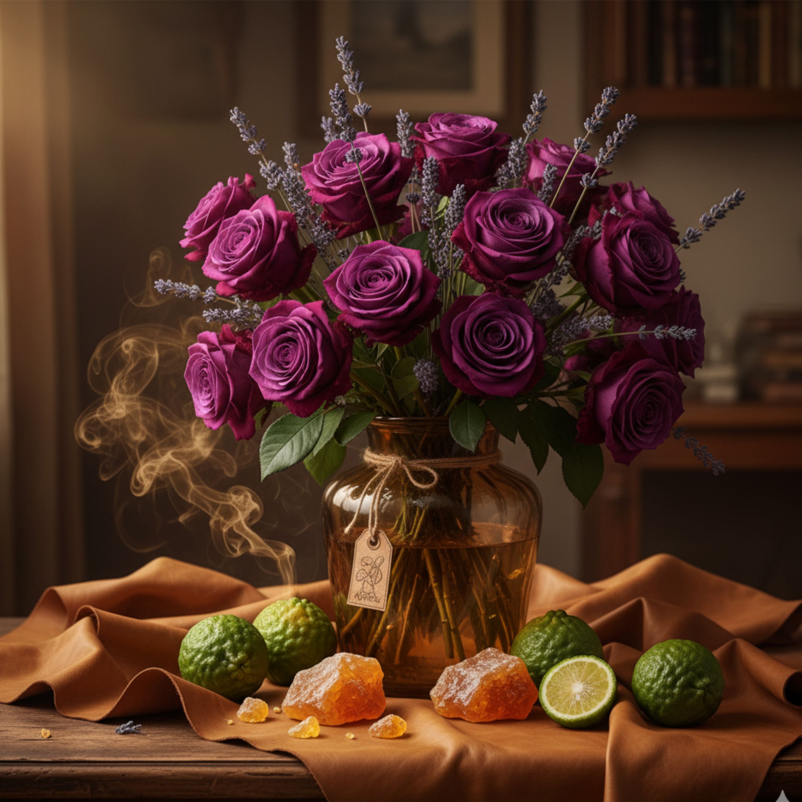 BOUGIE GRAND FORMAT: CUIR DE MINUIT