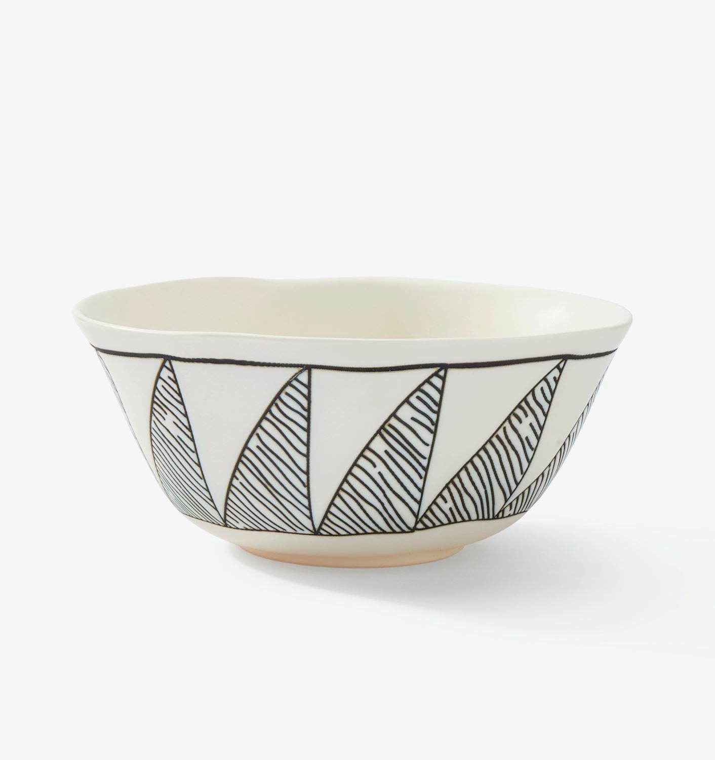 SALADIER NOIR ET BLANC - Déesse Créations Artisanales