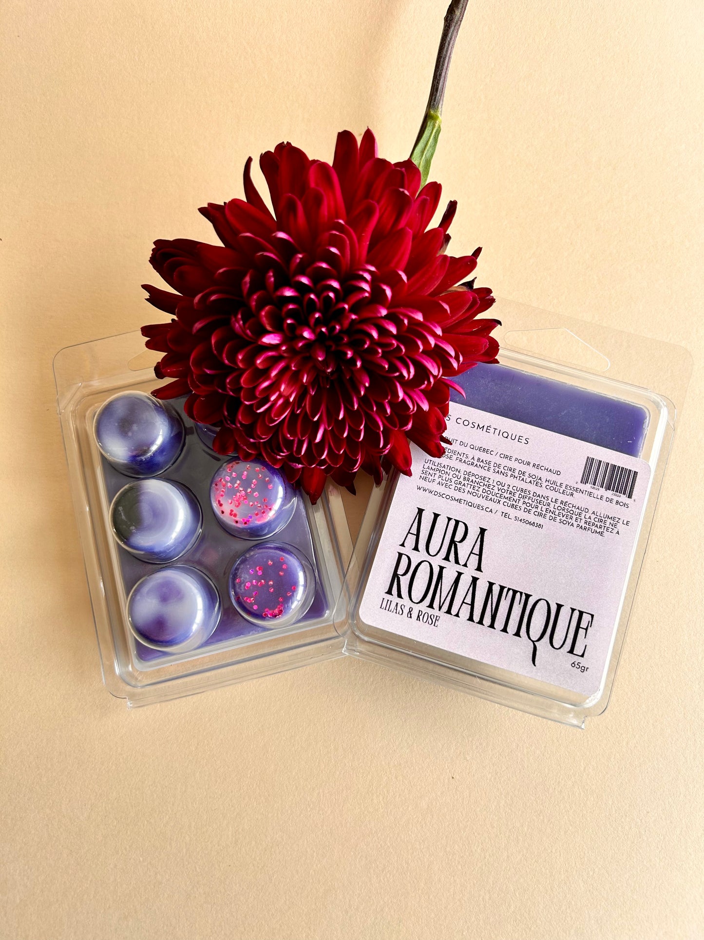 CIRE POUR RÉCHAUDS: AURA ROMANTIQUE