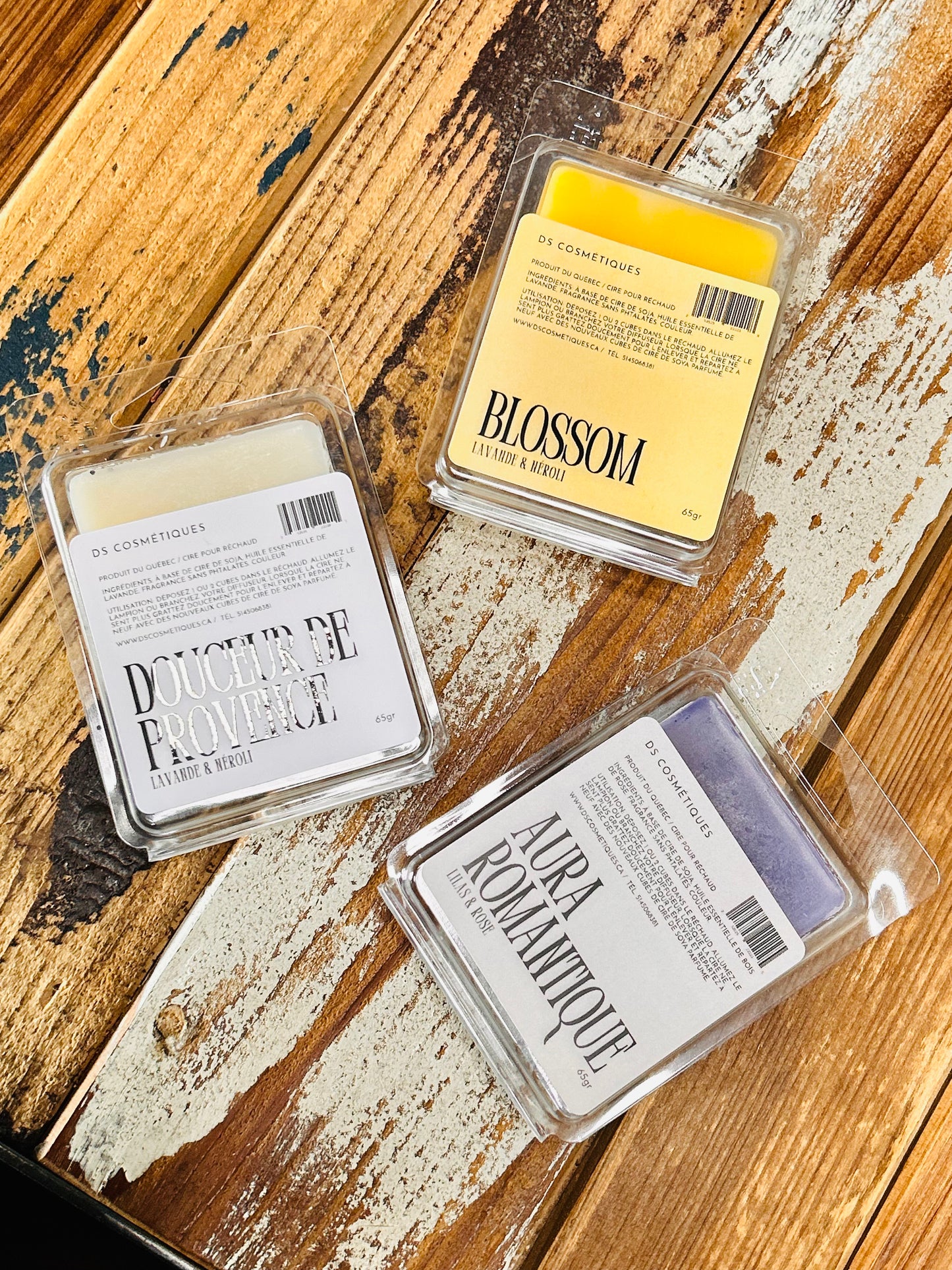 TRIO DE CIRES POUR RÉCHAUDS