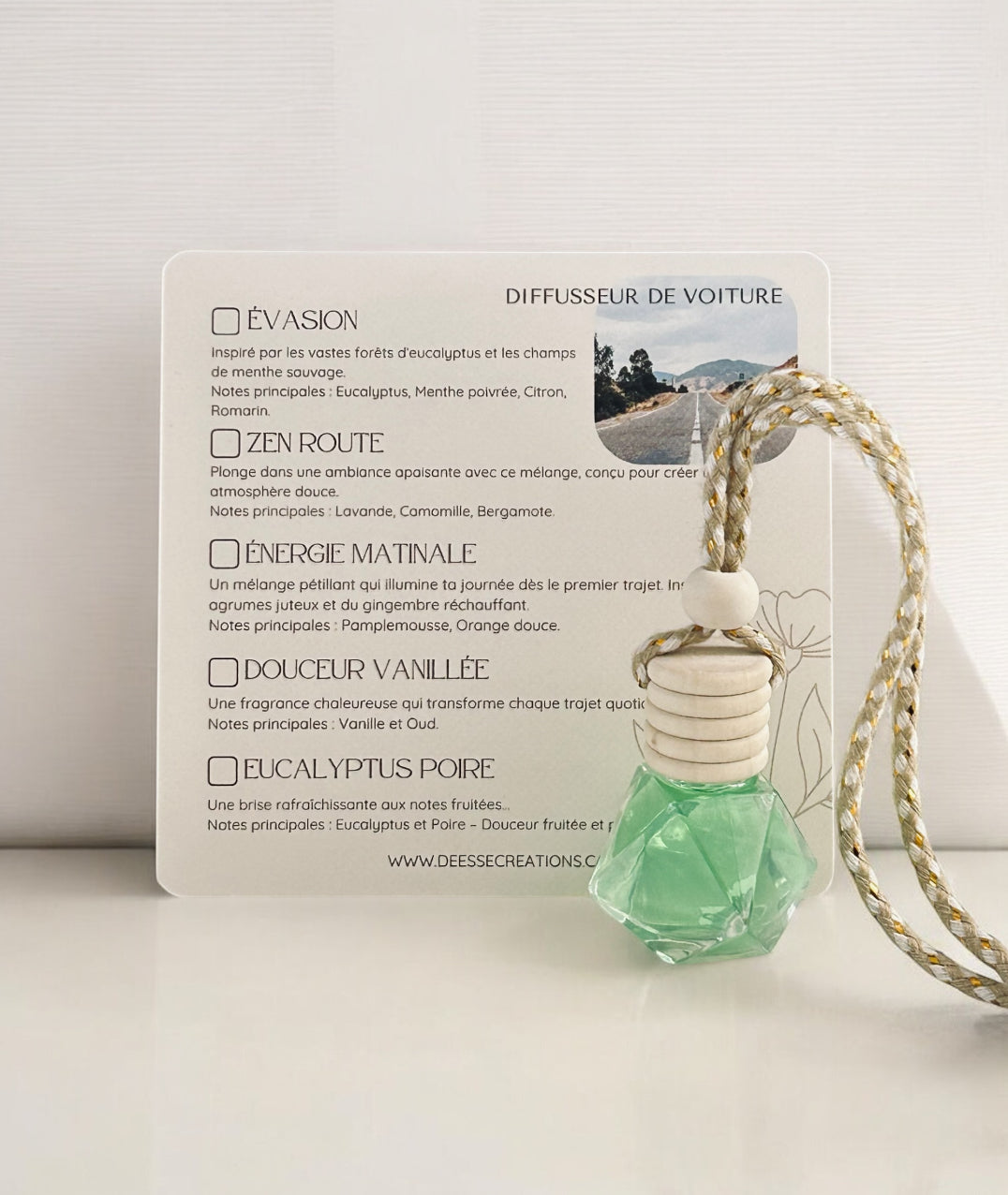 DIFFUSSEUR DE VOITURE: EUCALYPTUS POIRE
