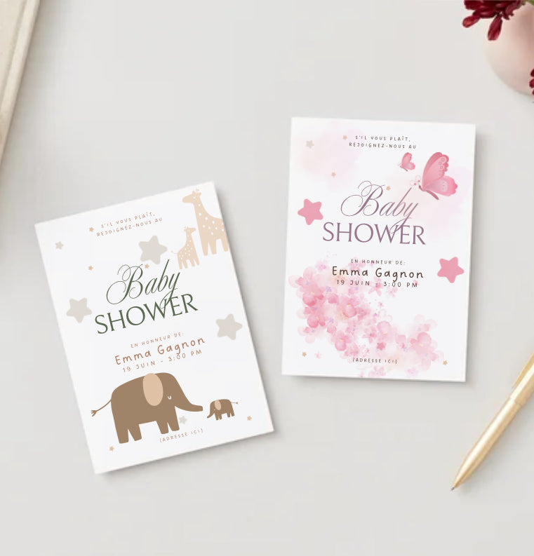BOUGIE PERSONNALISABLE POUR BABY SHOWER (Copie)