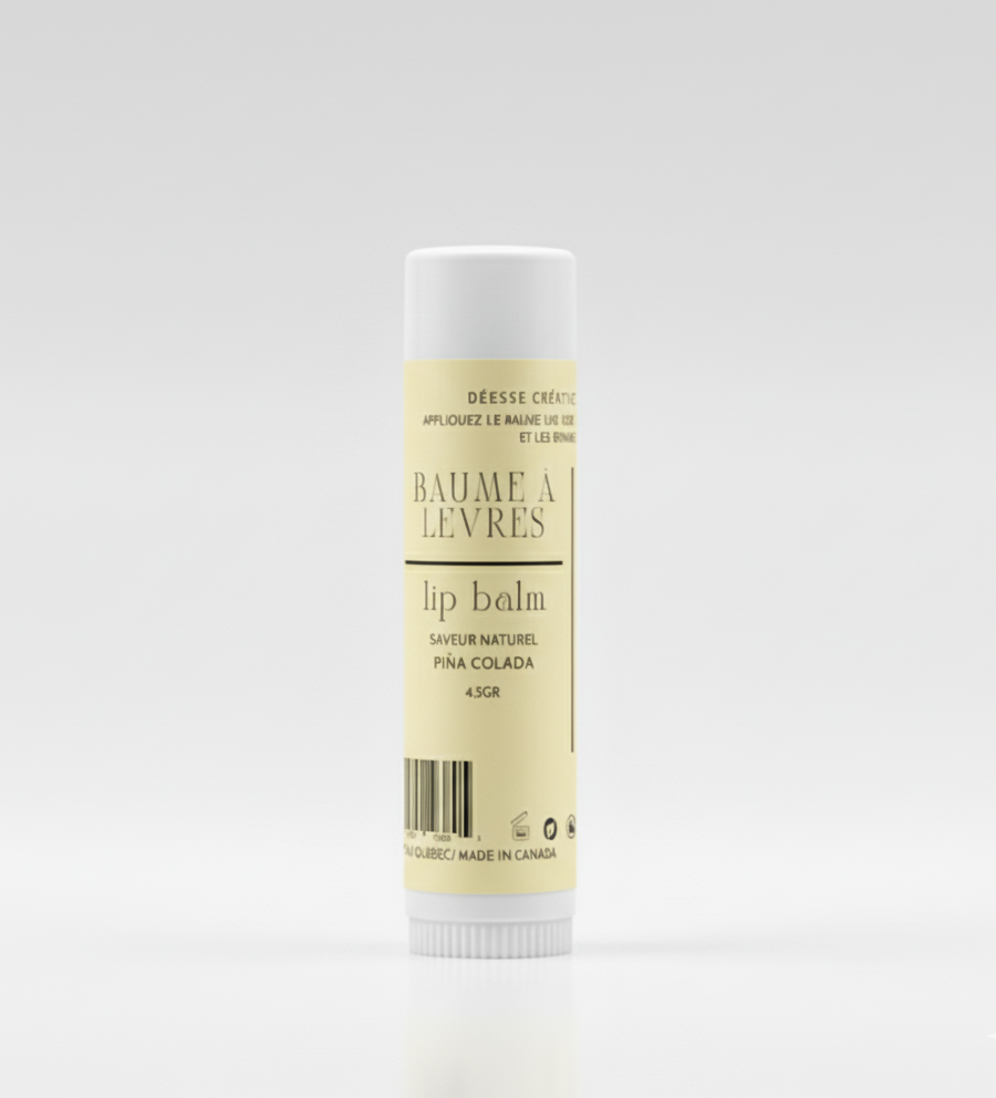 BAUME À LEVRES: PIñA COLADA - Déesse Créations Artisanales