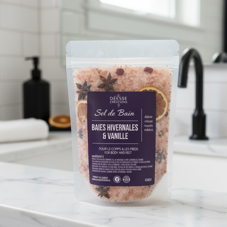 SEL DE BAIN: BAIES D'HIVER & VANILLE