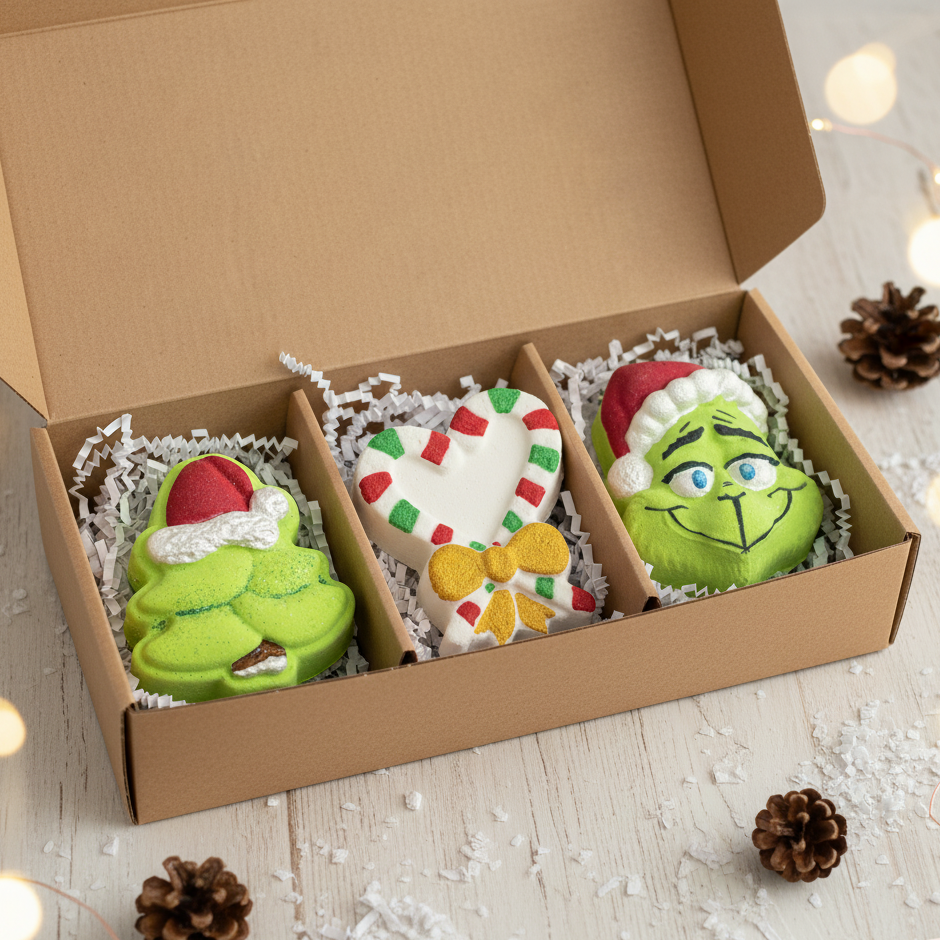COFFRET TRIO BOMBES DE BAINS: MAGIE DE NOËL