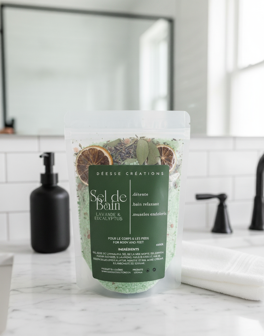 SEL DE BAIN: LAVANDE & EUCALYPTUS