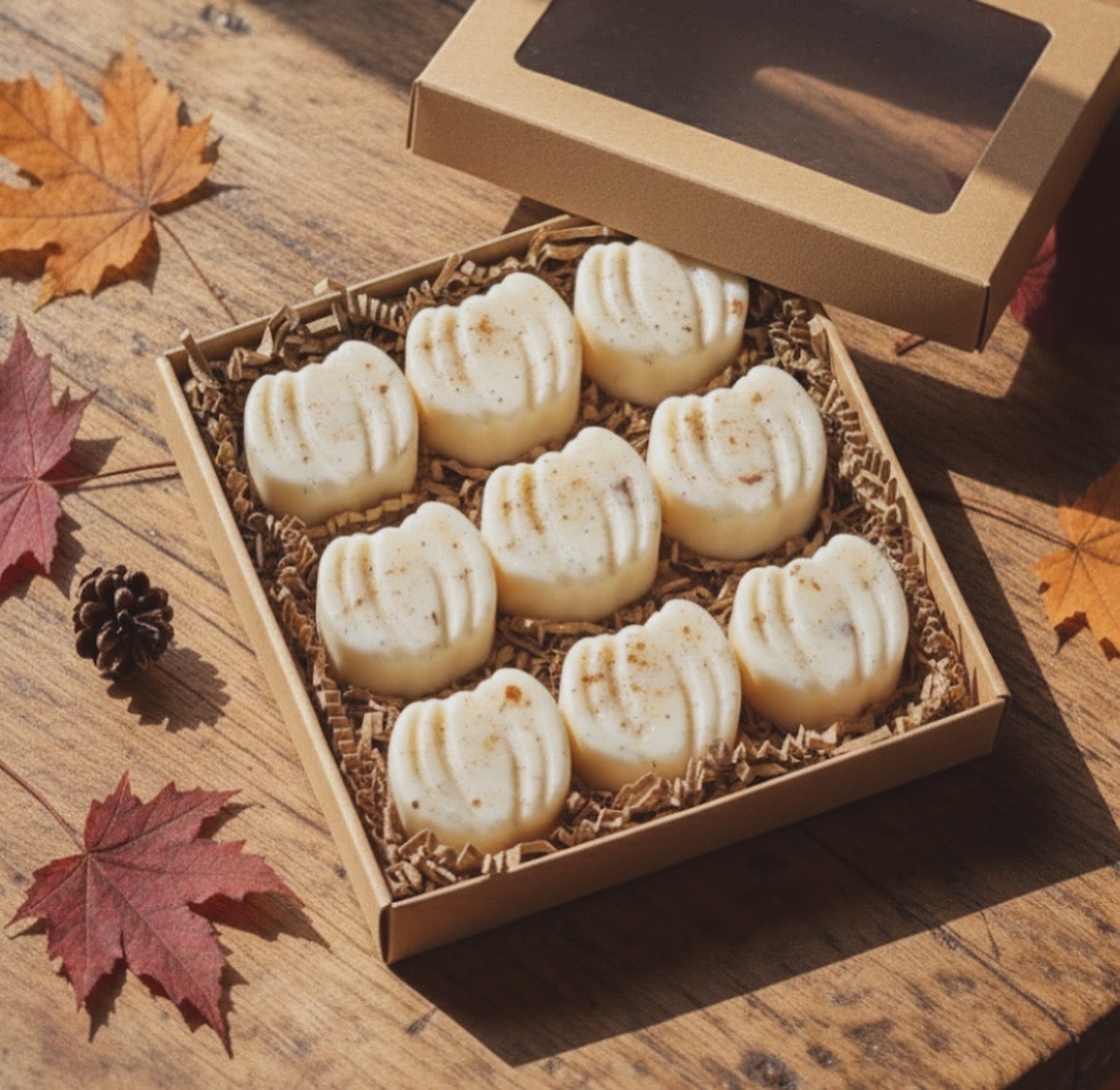 BOÎTE DE CIRES AROMATIQUES D’AUTOMNE : CITROUILLE BLANCHE