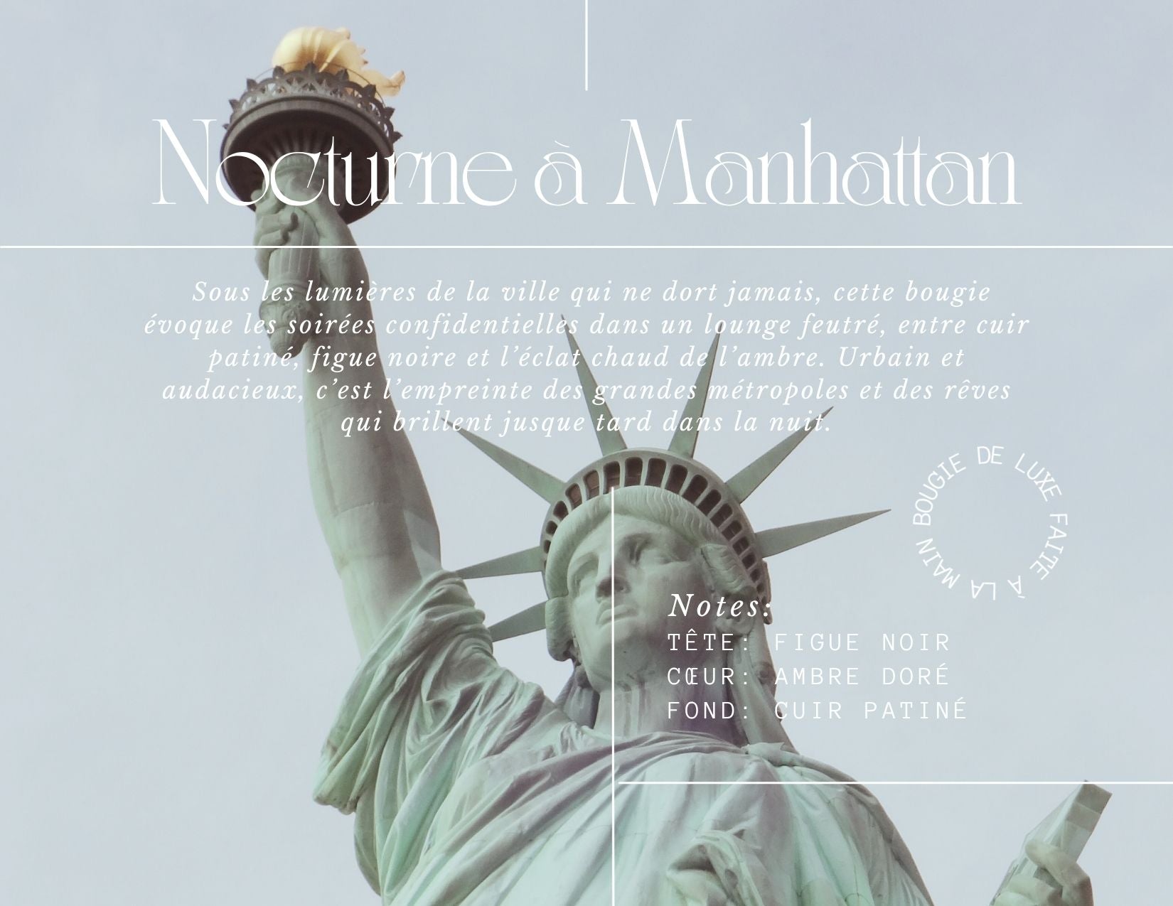 BOUGIE GRAND FORMAT: NOCTURNE À MANHATAN