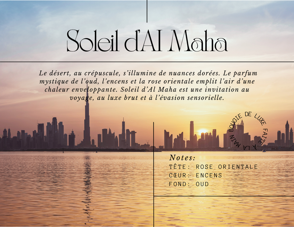 BOUGIE GRAND FORMAT: SOLEIL D'AI MAHA