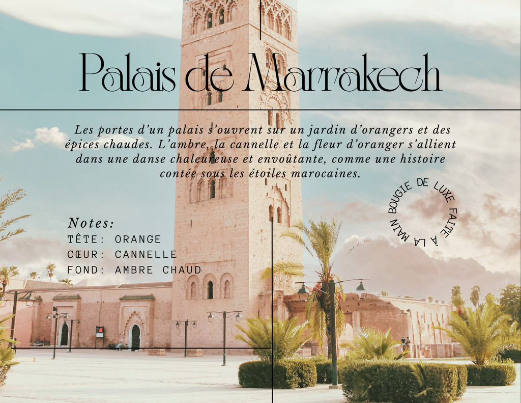 BOUGIE GRAND FORMAT: PALAIS DE MARRAKECH