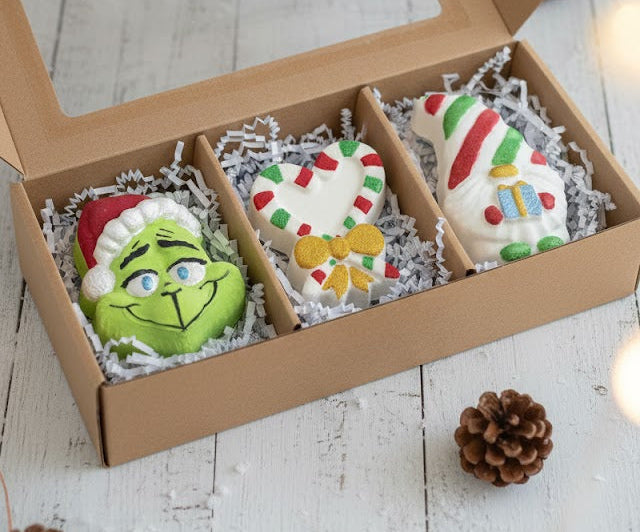 COFFRET TRIO BOMBES DE BAINS: MAGIE DE NOËL